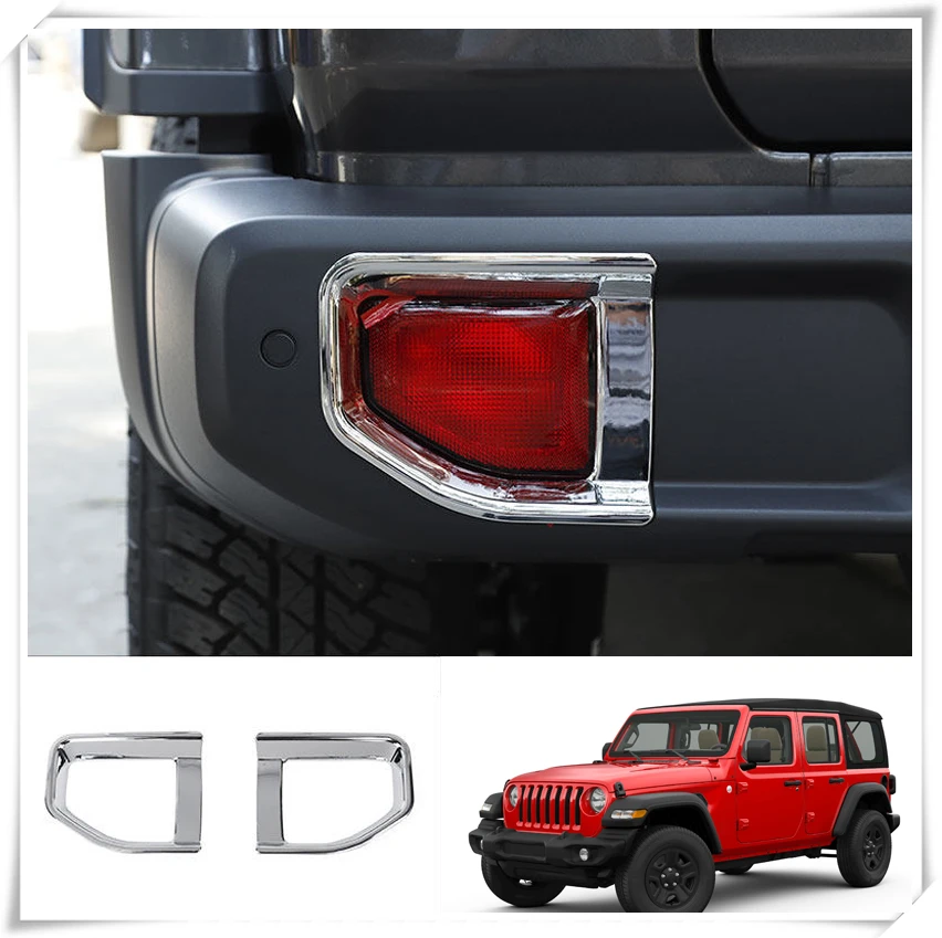 Us 20 31 16 Off For Jeep Wrangler Jl 2018 2019 Not Fit For Jk Model Abs Plastic Front Rear Fog Light Lamp Cover Trim 2pcs Car Styling In Interior