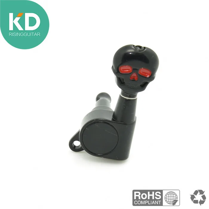 Гитара с черепом тюнинга peg Электрический Колок для гитары, Колок 3L/3R или 6 в линии в наборе
