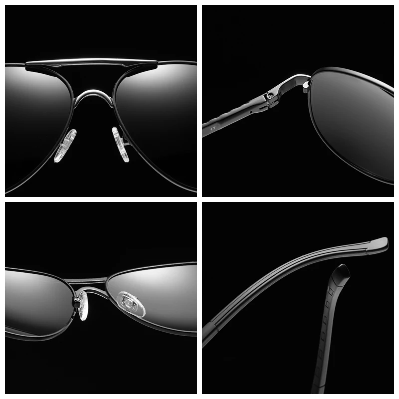 Высококачественные алюминиевые солнцезащитные очки HD с поляризационными