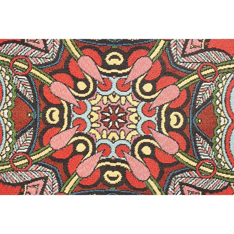 Custom Cotton Polyester Jacquard Tapestry Art Indian Wall Hangings For Home Decor