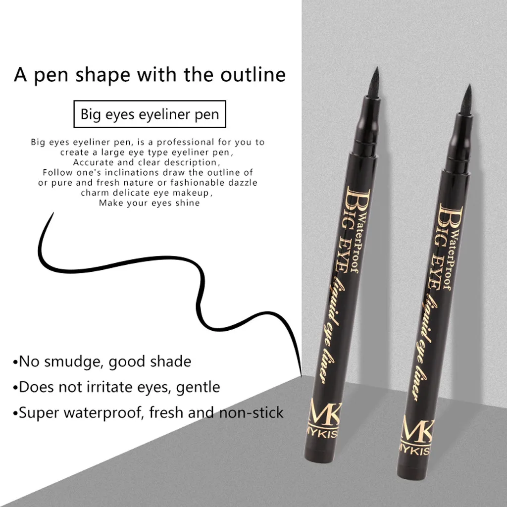 Серия BSIMONE Big Eyes Cool Black Водонепроницаемый и от потения стойкая жидкая подводка для глаз Maquiagem Lapis De Olho delicador Ojos Sello# SYS