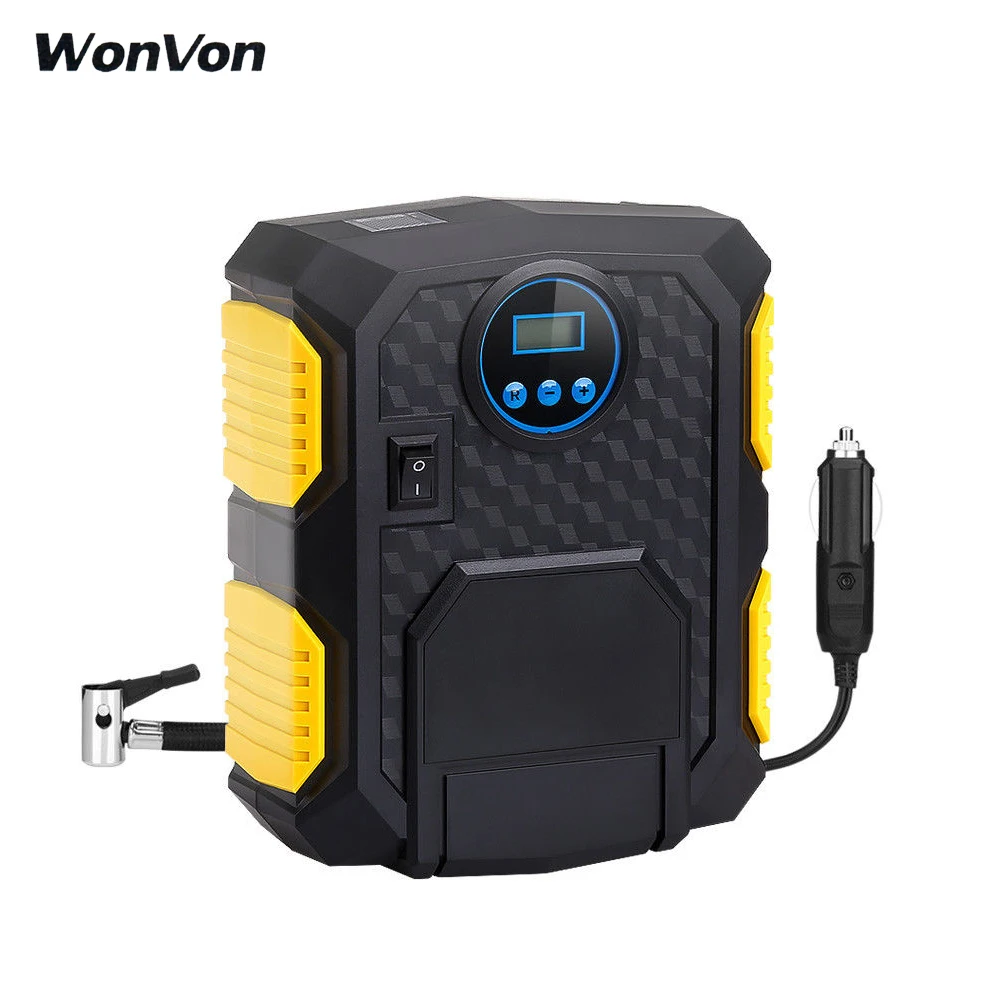 WONVON DC 12 В цифровой ЖК шинный нагнетатель давления насос 35 л/мин воздушный