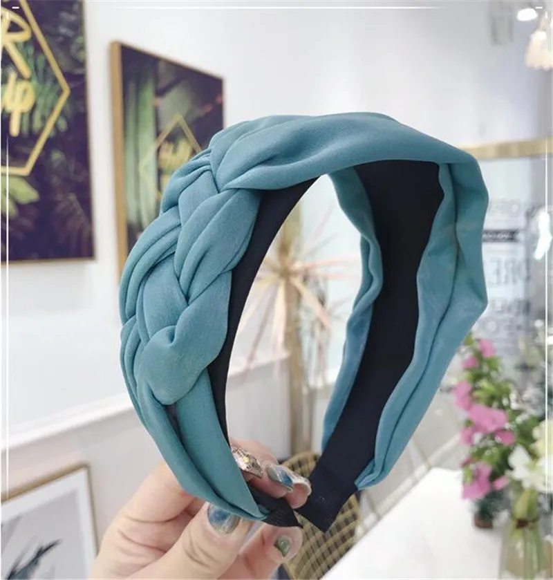 Корейский Бутик Hairband Ткань cкручивание плетение волос Twist weaving ободок девушки женщины волосы головы обруч ленты аксессуары для волос резинки для волос