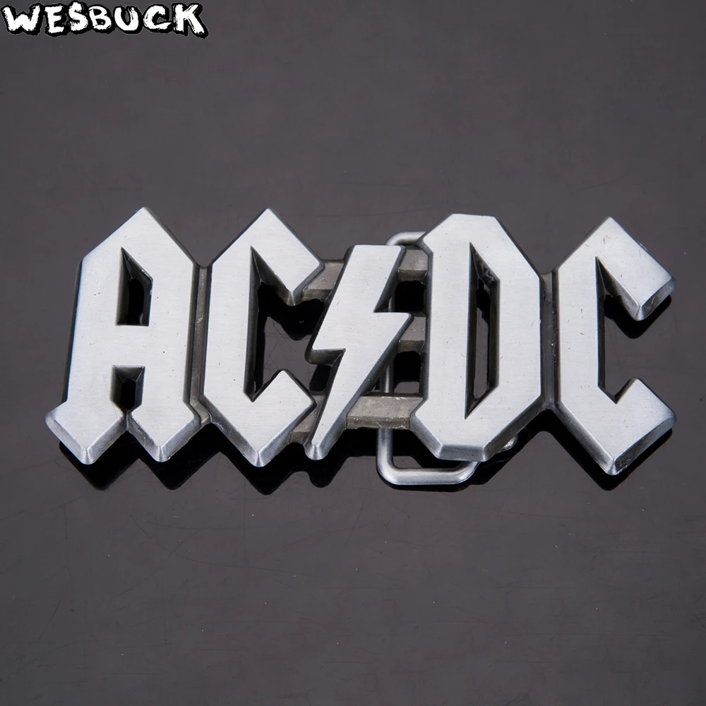 WesBuck бренд ACDC вырез рок тяжелый металл музыка пряжки ремня крутой ковбой Паракорд Hebilla