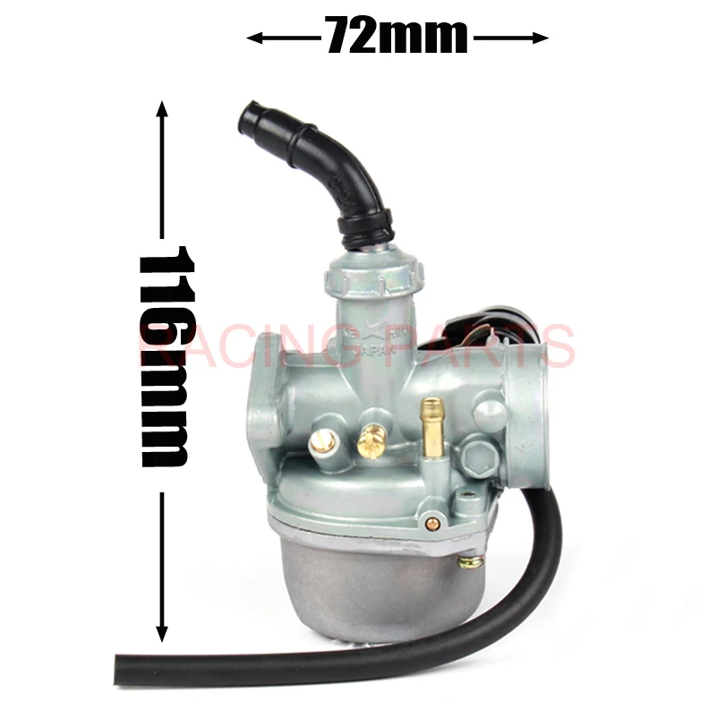 Мотоцикл PZ19 19 мм карбюратор для 50cc 70cc 90cc 110cc Dirt Pit Bike Go Kart Carb Choke Taotao Atv Quad карбюратор