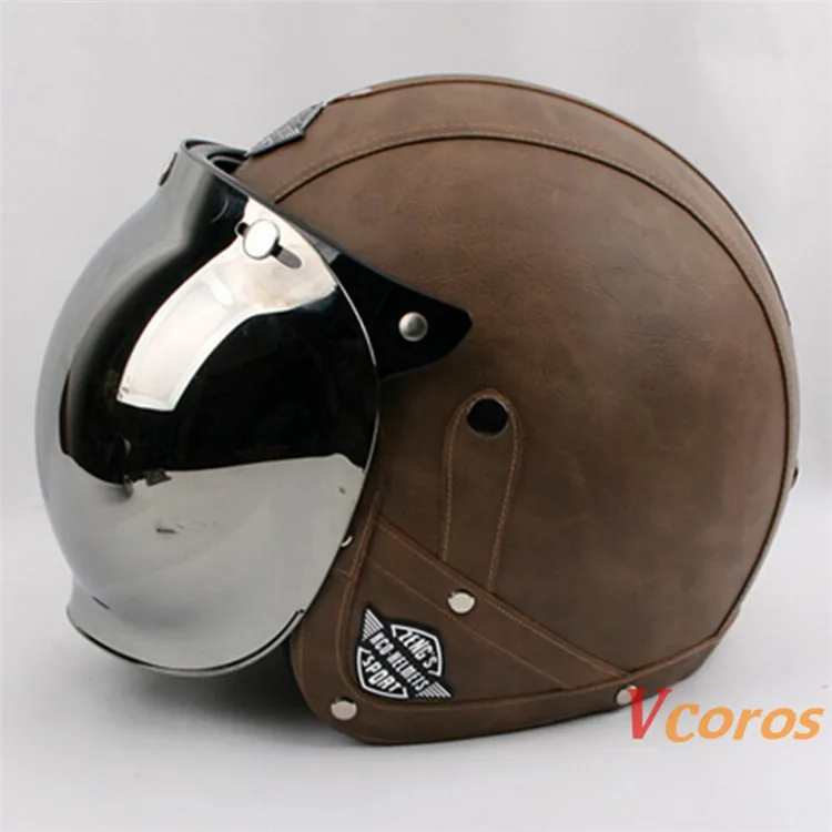 Новое поступление capacetes cascos casque moto ручная работа Ретро винтажный Мото шлем queiro шлем с открытым лицом rcycle шлем