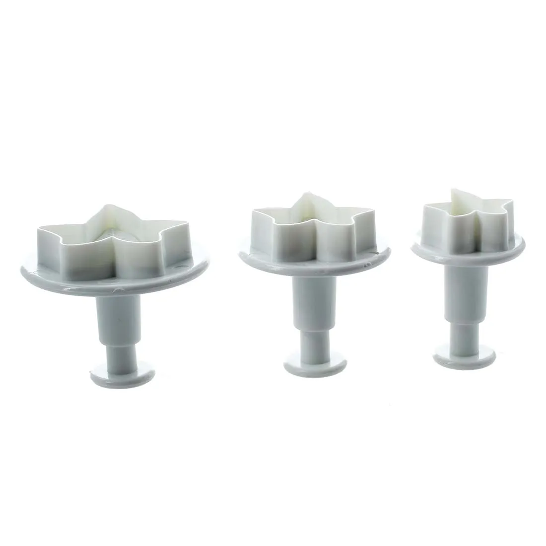 

3pcs White Fondant Gum Paste Plunger Cutter - Maple Leaf