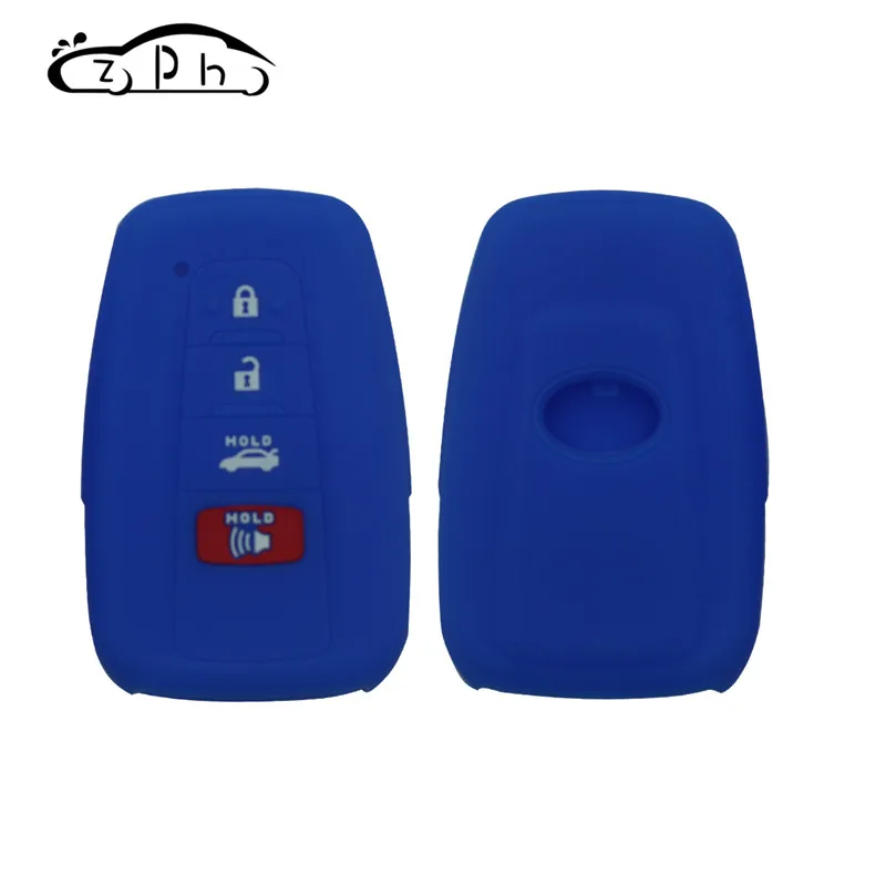 Силиконовый чехол для автомобильных ключей брелок Toyota Prius Camry Avalon с 4 кнопками Prado