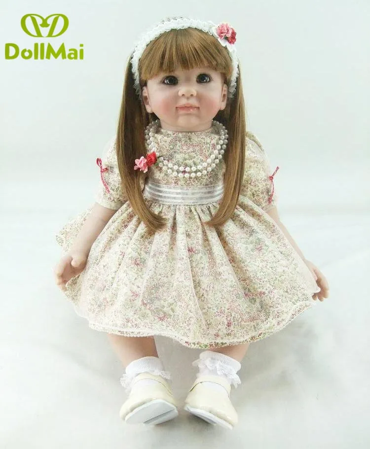 60 см силиконовые игрушки Reborn Baby Doll 24 дюйма виниловые куклы принцессы для маленьких девочек реалистичные супер подарок на день рождения игровой дом
