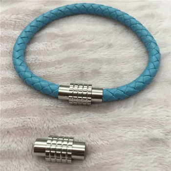 

Wonlee Winle Stainless Steel 6mm Hole Magnetic Clasp Magnet Hook Jewelry Findings For DIY Men Leather Bracelet