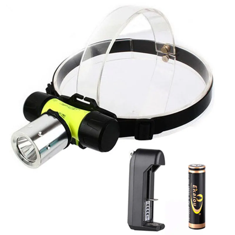 Waterproof 1000lm Xml T6 Led Aaa/18650 Diving Headlamp Light Underwater Diving Flashlight Diver
