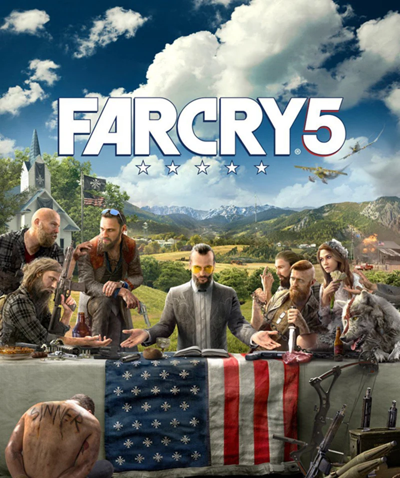 Лидер продаж FAR CRY 5 Косплей Опора Солнцезащитные очки игра Joseph Seed очки желтые очки для водителя аксессуары