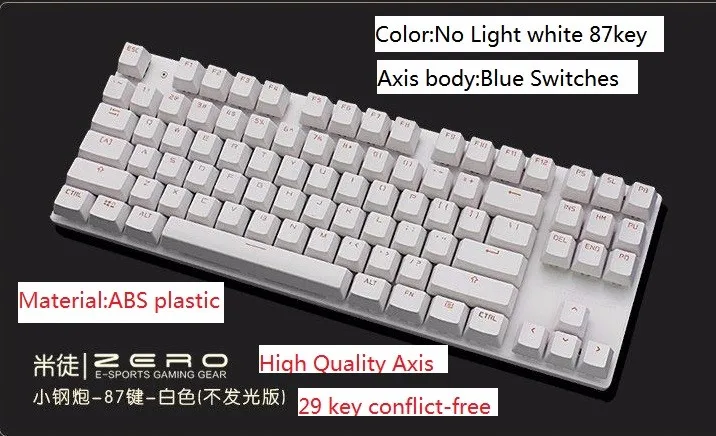 NO LIGHT WHITE BLUE AXIS
