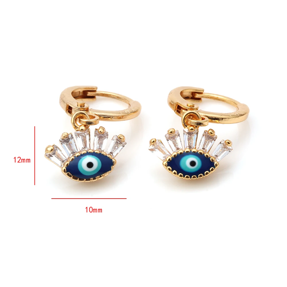 MEIBEADS 1 пара/лот серьги с турецким сглаза индивидуальные преувеличенные Кристаллы