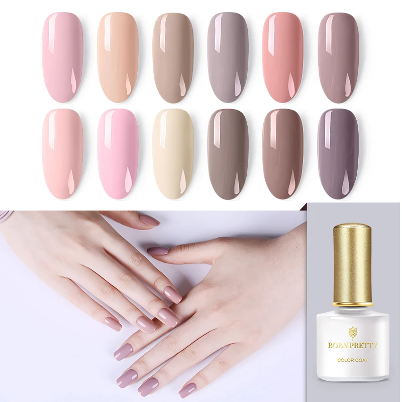 

BORN PRETTY Pure Series Nail Gel Polish 6ml Pink Color Soak Off UV Gel Polish Varnish Long-lasting Nature Nail Gel Lacquer