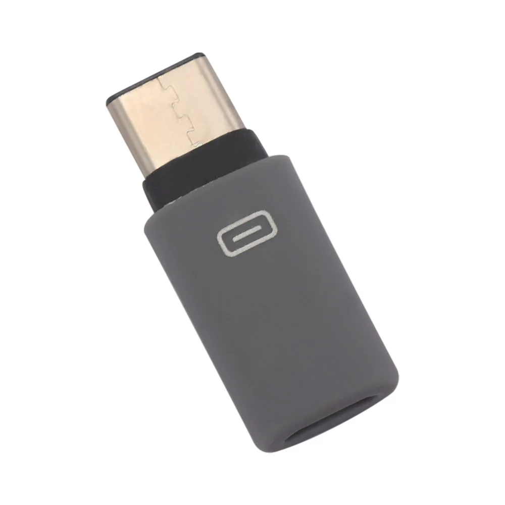 Универсальный usb type-C адаптер Кабели для мобильных телефонов Тип C Конвертер Разъем Micro USB к type-C для мобильных телефонов для Nokia MI 4C - Цвет: Черный