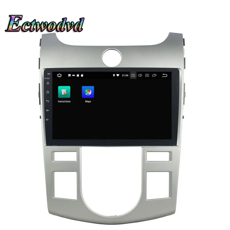 Ectwodvd Восьмиядерный 4G+ 64G Android 9,0 Автомобильный мультимедийный dvd-плеер стереосистема с GPS для Kia Cerato/Forte 2008 2009 2010 2011 2012