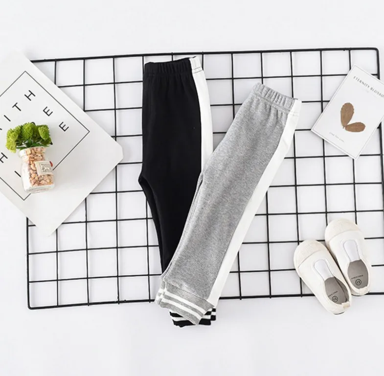 2018 New Children's Active Style Boys Girls Kids Sports Pants Striped Girls Clothes Casual Brief Cotton trousers For Children (4)
