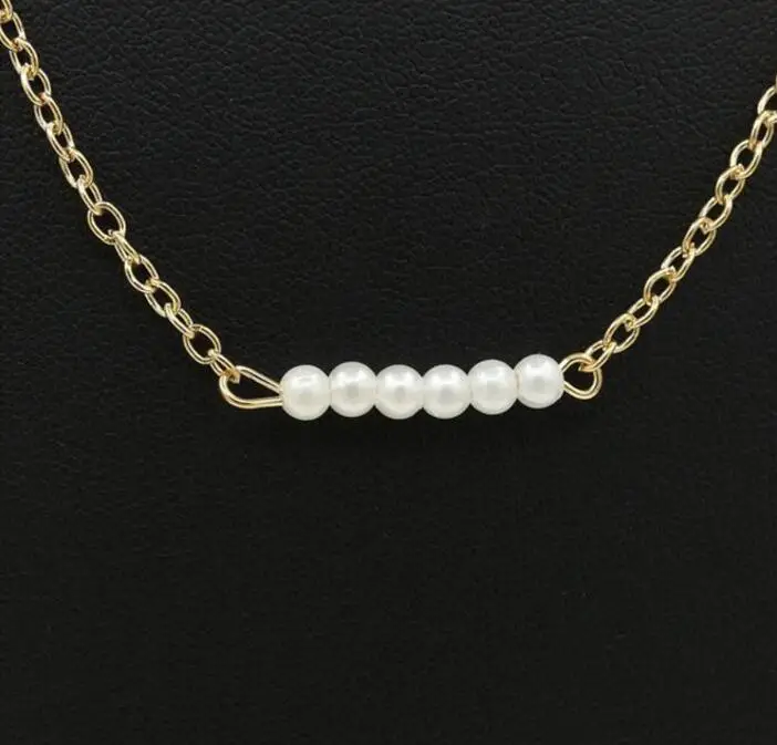 (Ожерелье + браслет) 2018 простая мода простой один ряд имитация жемчуга одно слово