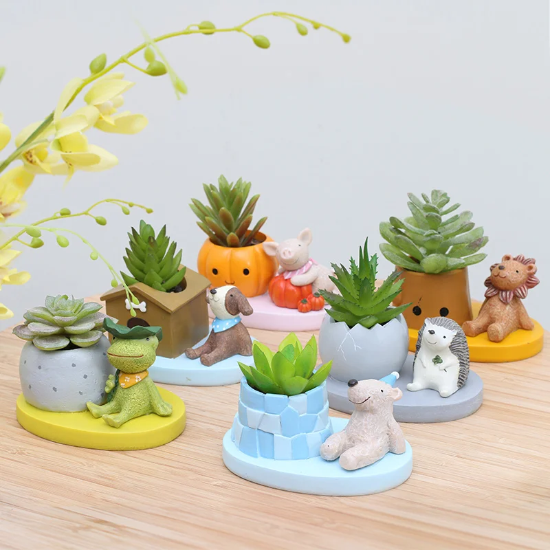Buy ROOGO Cute Animal Planters Japanese Kawaii Style