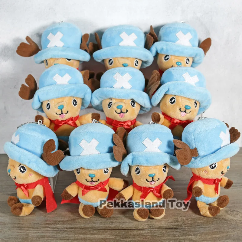 10 шт./лот chopper one piece фигурка героя Плюшевая Игрушка Аниме Тони Чоппер мини плюшевые куклы игрушки для косплея