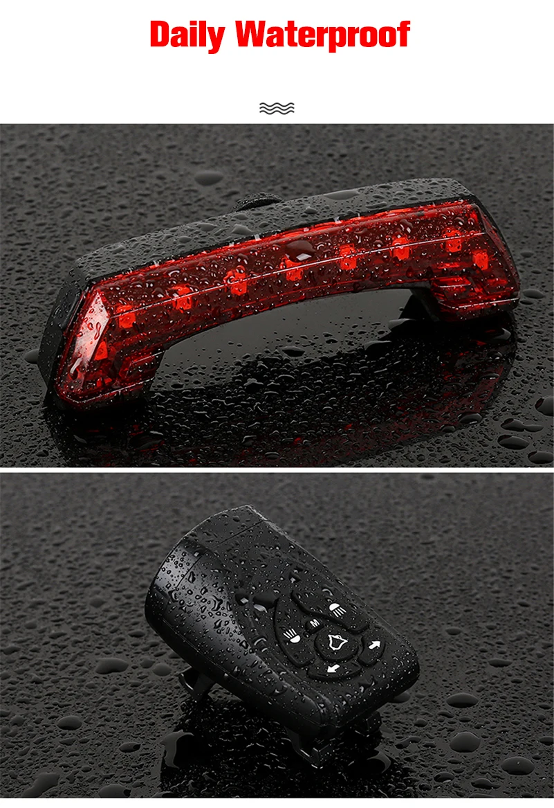 XC USHIO USB Перезаряжаемый Велосипедный свет беспроводной умный пульт дистанционного управления поворотный Задний сигнальный фонарь рог велосипед светодиодный фары для велосипеда