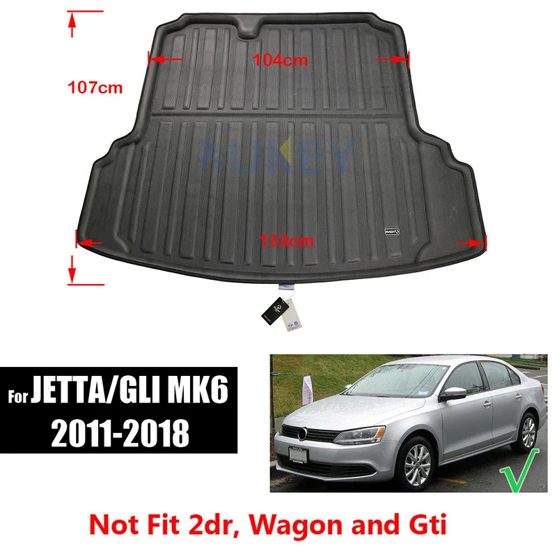 XUKEY для VW Jetta Golf GTI 5 6 7 MK7 R R32 Rabbit Tiguan MK1 Touran T-roc TROC багажника коврик лоток