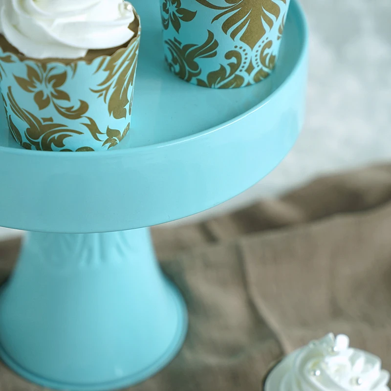 Европа синий торт стенд металл кексы держатель cakepops украшения стола моноблок Свадебная вечеринка поставщика хранения стойки DGJ046