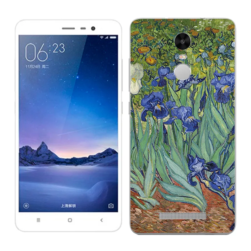 Для Xiaomi Redmi Note 3 чехол для телефона 5,5 ''силиконовый черный Fundas Coque пейзаж раскрашенный чехол для Xiaomi Redmi Note 3