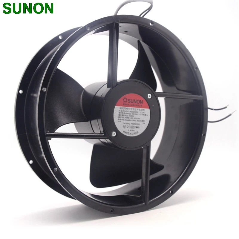 

For Sunon A2259-MBL TC.GN 25489 250mm AC 10" 10inc 220V Metal Frame Cooling Fan 254X89mm Powerful High Airflow CFM Fans