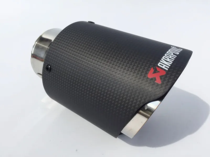 1X Универсальный Автомобильный Стайлинг Akrapovic выхлопной наконечник из углеродного волокна глушитель трубы автомобиля-Стайлинг для peugeot Cooper автомобильные аксессуары