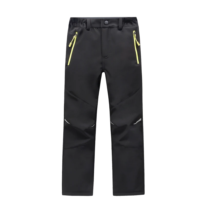 JACKSANQI niños invierno polar Softshell pantalones de senderismo de la juventud niños resistente al agua al aire libre Camping senderismo esquí Thousers RA094