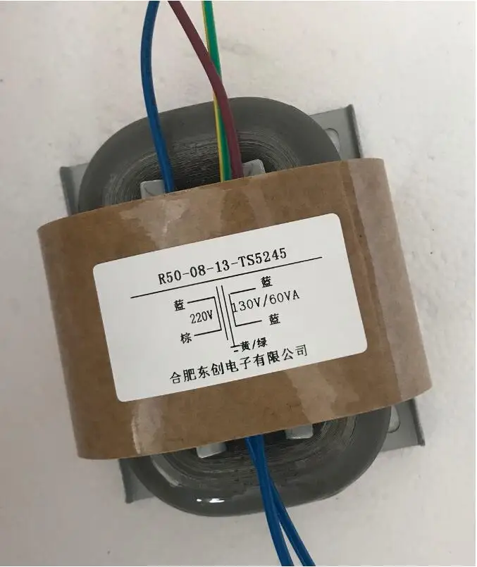 130 В в 0.46A R Core трансформатор 60VA R50 заказ трансформатор В 220 вход медь щит выход для питание