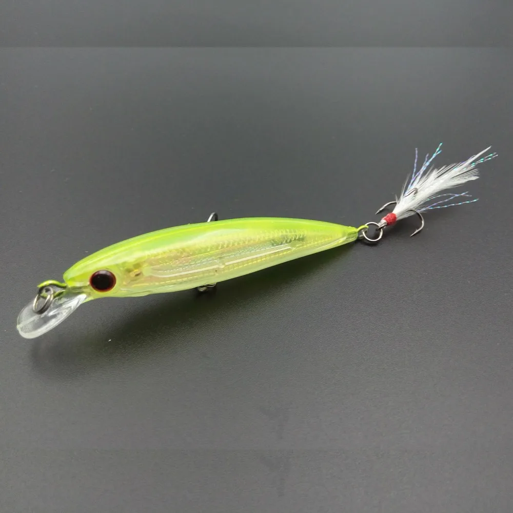 1 шт Наивысшее качество 10 Цвета 9 см 7 2g жесткие приманки Minnow для ловли рыбы бас