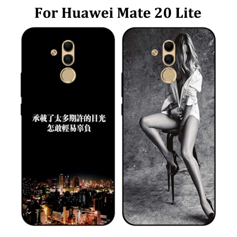 6,3 дюйма для huawei Коврики 20 Lite Дело Городской Мужчины Леди Мягкий чехол для телефона Коврики 20 Lite крышка защиты оболочки Коврики 20 Lite fundas САППУ