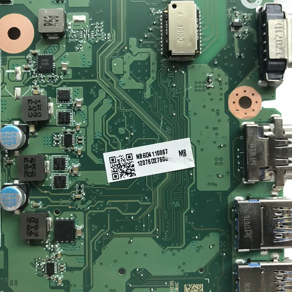 Reboto для ACER Aspire E5-575G Материнская плата ноутбука с SR2ZU i5-7200U 2,5 ГГц процессор 940MX/2 ГБ DAZAAMB16E0 NB. GD411.006 NBGD411006