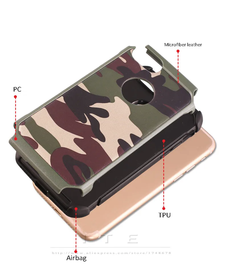ITEUU, камуфляжный армейский Жесткий Чехол для iPhone 7, 7 Plus, TPU, PC, жесткий противоударный мягкий чехол-накладка для iPhone 7, 7 Plus
