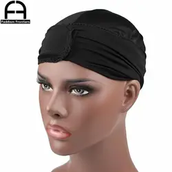 Модные Для Мужчин's Durags Бандана тюрбан шляпа парики Кепки Для мужчин Durag Байкер Головные уборы оголовье пират Шапка-бини аксессуары для