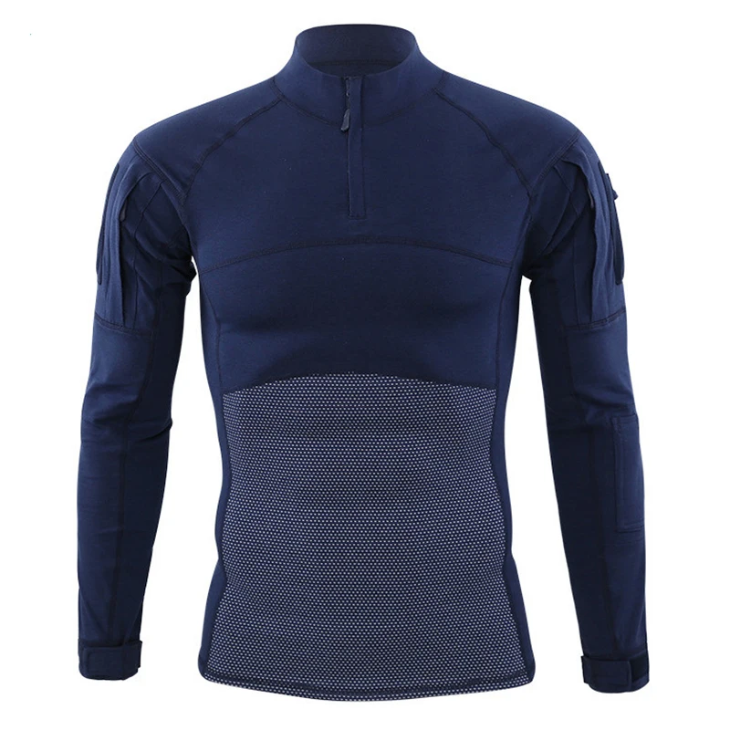 Походная рубашка с длинным рукавом, тактическая рубашка, 5XL, армейские военные боевые футболки, одежда для кемпинга, охоты, спорта на открытом воздухе