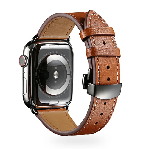 13 Ремешок для часов для apple watch 4 полосы 44 мм 40 мм, 42 мм, 38 мм, версия пояс бабочка кожаный браслет с пряжкой для наручных часов iwatch, 4/3/2/1 - Цвет ремешка: 13