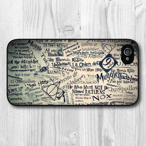 Винтаж Гарри Поттер 9 43 Цитата ТПУ Телефон Обложка Чехол для Iphone 4 4S 5 5S SE 5C 6 S Плюс 7