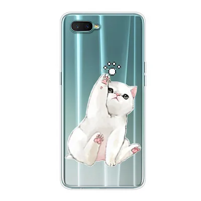 Coque для Oppo K1 чехол бампер Прозрачная защитная задняя тонкий, мягкий, из полиуретана силиконовая крышка 6,4 ''для Oppo K 1 PBEM00 случаях Shell - Цвет: A13