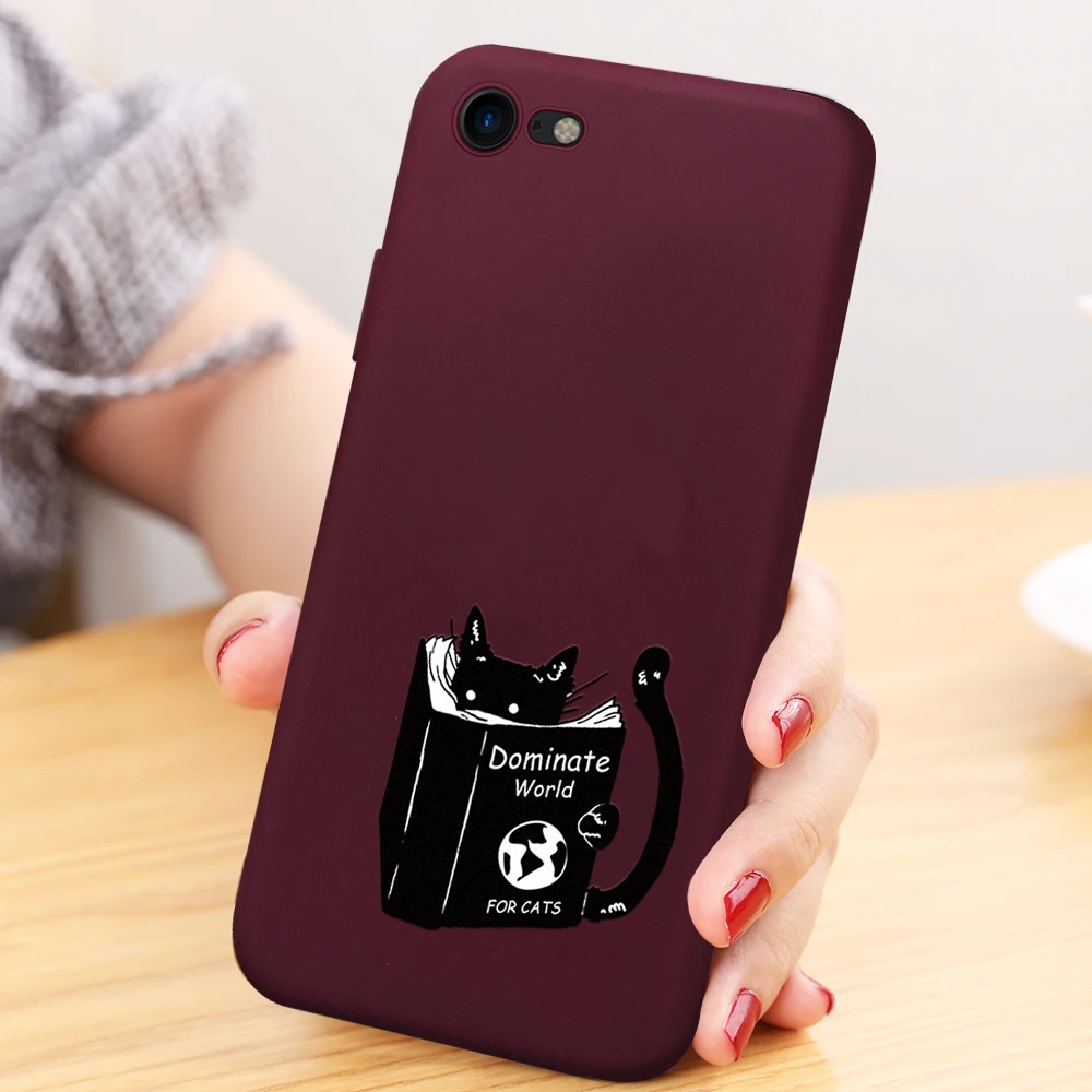 02 Чехол для iPhone 7 8, чехол для iPhone X XS Max XR, цветная задняя крышка с рисунком для телефона iPhone 6 6s Plus 5 5S, силиконовые мягкие чехлы из ТПУ - Цвет: 02