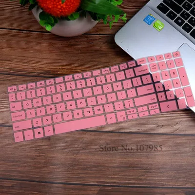 15 15,6 дюймов кремниевый ноутбук Защитная пленка для ноутбука Dell Inspiron 15 5584 5586 клавиатура обложка записной книжки i5584-7063SLV 7590 7591 - Цвет: Pink