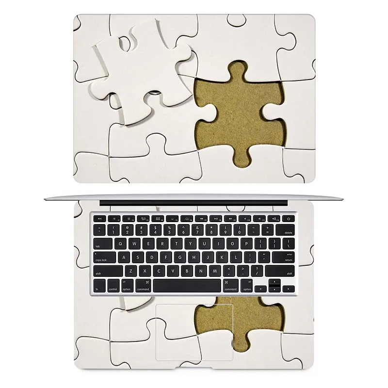 3D головоломки наклейка для ноутбука для наклейка на MacBook Pro Air retina 11 12 13 15 дюймов Mac Book полное покрытие защитный тетрадь кожи - Цвет: AC side