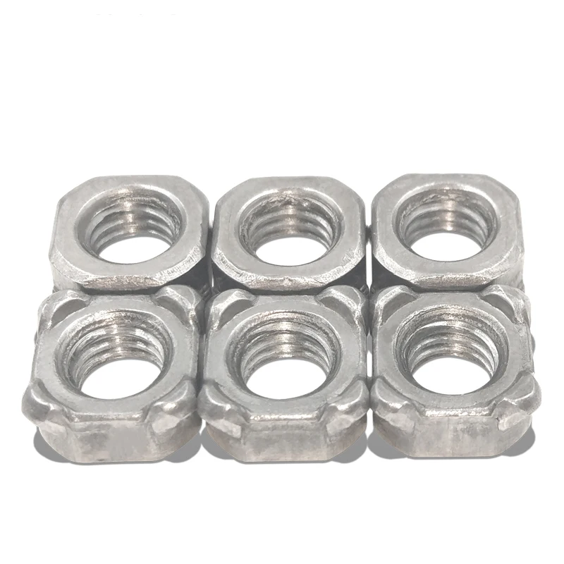 10PCS-M10/M12*1.25 Площади гайка сварки/квадратный точечной сварки гайка/четыре сварочный гайка