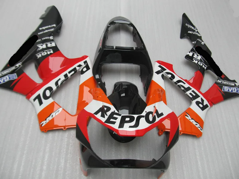Мотоциклетный вставной обтекатель комплект для HONDA CBR900RR 929 00 01 CBR 900RR 2000 2001 ABS красные, оранжевые черные обтекатели комплект+ подарки HF02