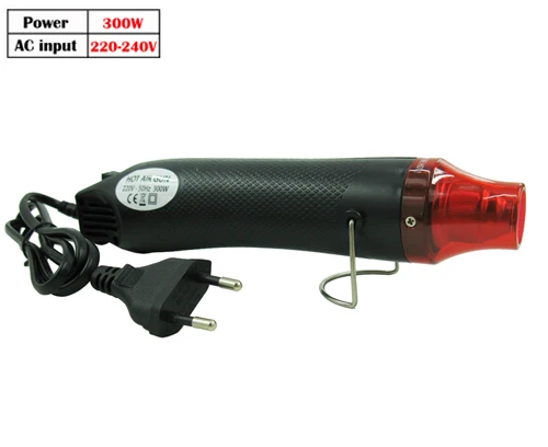 HeatGun 300W-EU-B 220 В 300 Вт 700 Вт 1500 Вт 2000 Вт Тепловая пушка Промышленная Электрическая фена набор профессиональных тепловых пушек термоусадочная пленка воздуходувка нагреватель - Цвет: HeatGun 300W-EU-B