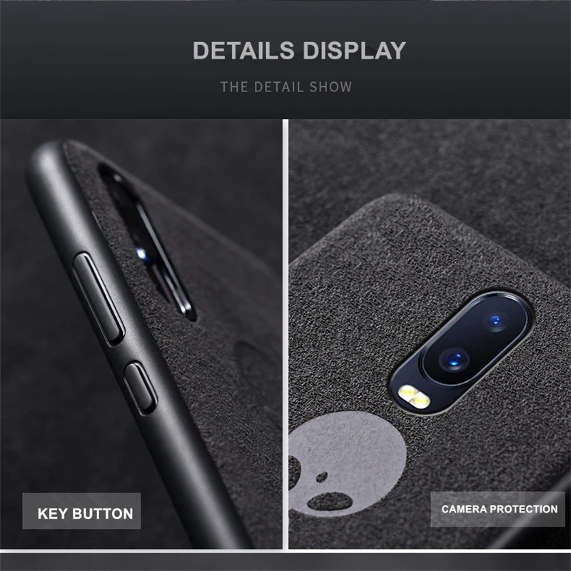 Роскошный кожаный силиконовый чехол из замши с мехом для Oneplus 5 5T 6 6T мягкая ткань Алькантара модная Обложка с изображением Бэтмена для One Plus 6 1+ 6 Coque
