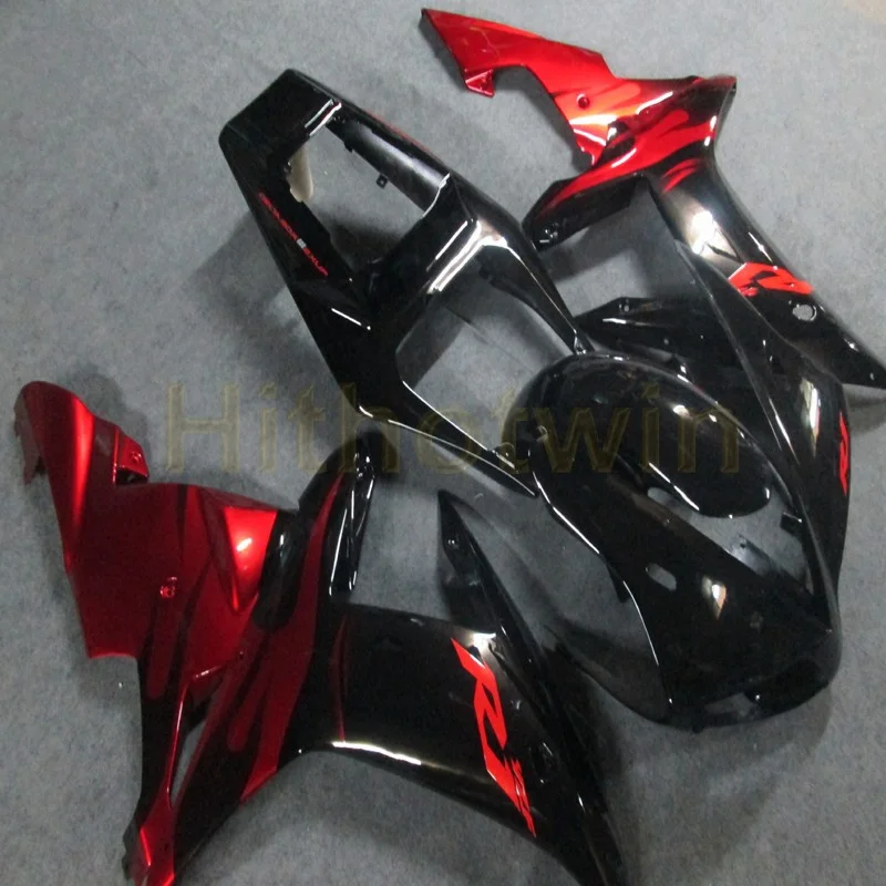 Заказной мотоциклетный Артикул для Yamaha YZF-R1 2002-2003 YZFR1 02-03 Обтекатели+ болты+ черный Пламя ABS пластиковый комплект кузова